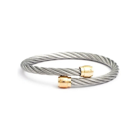 Charriol Celtic Sceau Bangle | Steel & Rose Gold | Ref 04-02-00144