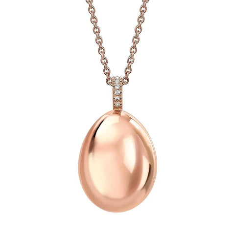 Forever Rose Gold Egg Pendant