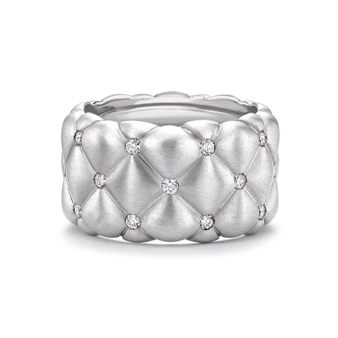 White Gold & Diamond Set Grande Ring