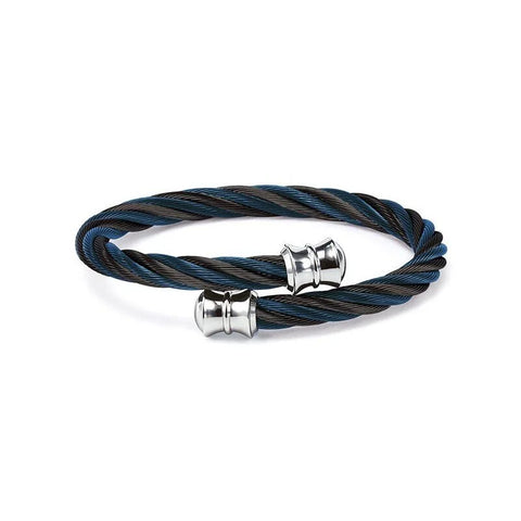 Charriol Celtic Bangle | Black & Navy Blue | Ref 04-1401-1217-0