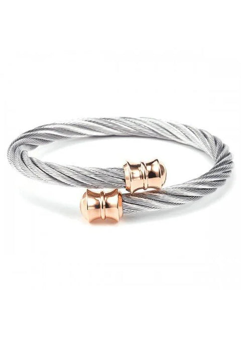 Charriol Celtic Bangle | Steel & Rose Gold | Ref 04-102-1217-0