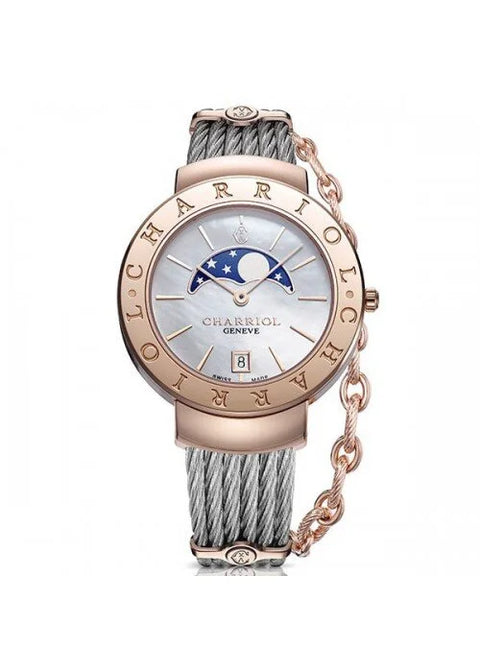 Charriol St-Tropez Moonphase Watch | Ref ST35CP