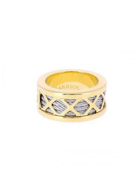 Ring - 'Forever' in Stainless Grey and Yellow Gold in Size 52 (02-04-1139-1)