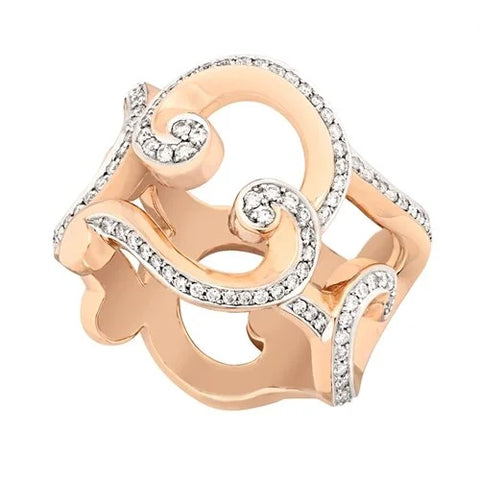 Forever Rose Gold & Diamond Grande Frame Ring