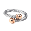 Charriol Celtic® Ring — Stainless Grey & Rose Gold — Ref. 02-102-1216-0