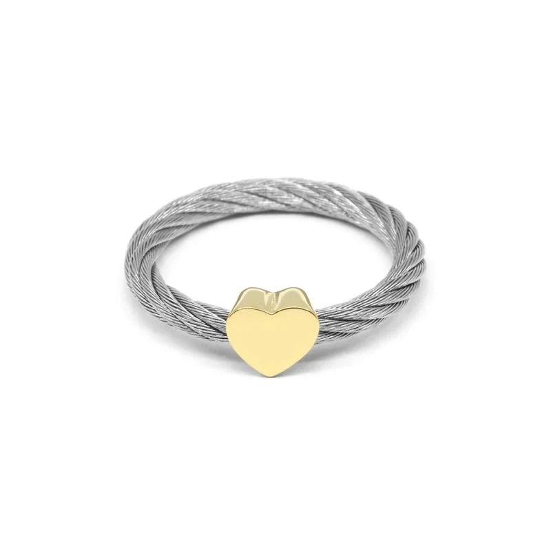 Charriol Passion Steel Cable and YG Heart Decor si | Ref 02-104-1271-0