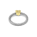 Charriol Passion Steel Cable and YG Heart Decor size 56 Ring — Ref. 02-104-1271-0 — view 2