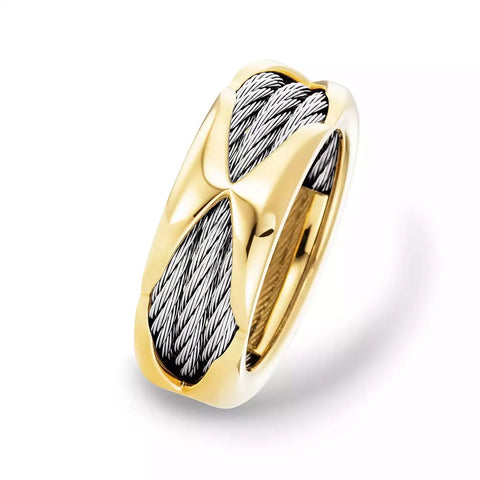 Charriol Celtic Dream Ring | Steel & Yellow Gold | Ref 02-104-1278-0
