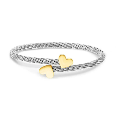 Charriol Passion Bangle | Steel & Yellow Gold | Ref 04-104-1271-0