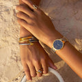 Charriol Passion Bangle — Steel Cable & Yellow Gold Decor — Ref. 04-104-1271-0 — view 4