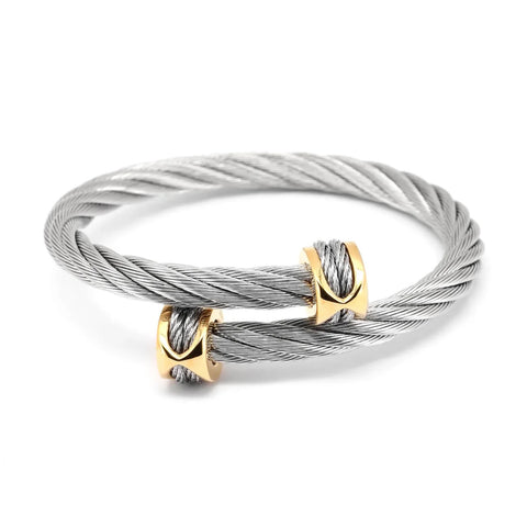 Charriol Celtic Dream with Steel Cable and YG Deco | Ref 04-104-1278-1