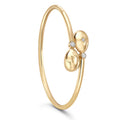 Forever Yellow Gold I Love You Crossover Bracelet