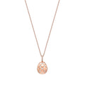 Forever Rose Gold & Diamond Set Egg Pendant