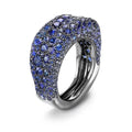 White Gold & Blue Sapphire Petite Ring