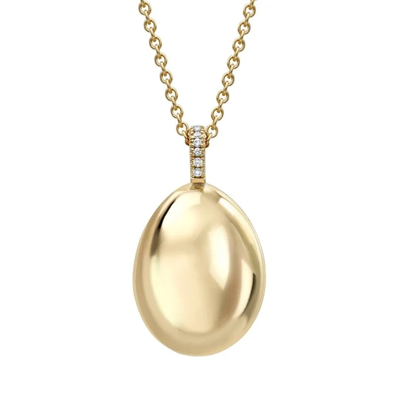 Forever Yellow Gold Egg Pendant