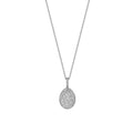 Forever White Gold & Diamond Egg Pendant