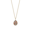 Forever Yellow Gold & Multicoloured Gemstone Egg Pendant