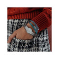 Charriol Celtic® Double Godrons Bangle — Stainless Grey & Navy Blue in XLarge — Ref. 04-1001-171-0 — view 2