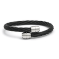 Charriol Celtic Olive Bangle — Black Steel