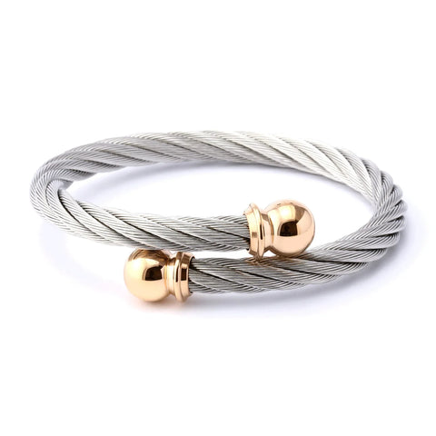 Charriol Celtic Bangle | Steel & Rose Gold | Ref 04-102-1216-0