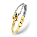 Charriol Celtic® Knot Bangle — Stainless Grey & Yellow Gold — Ref. 04-104-1277-0 — view 2