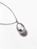 Forever White Gold Egg Pendant
