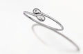 Forever White Gold I Love You Crossover Bracelet
