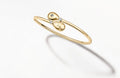 Forever Yellow Gold I Love You Crossover Bracelet