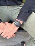 Blackout FL-One Black with Black Rubber Strap and Folding Clasp