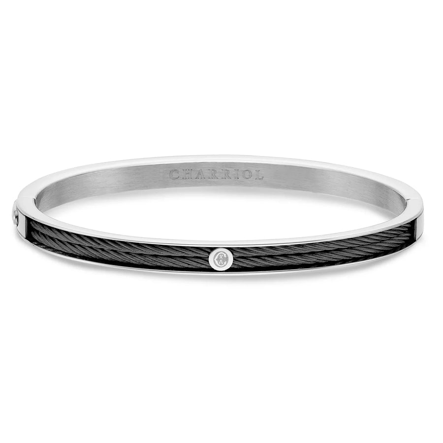 Charriol Forever Thin Bangle | Black | Ref 04-301-1139-7