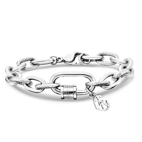 Charriol Forever Lock Bracelet | Stainless Steel | Ref 06-101-1139-29