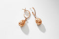 Forever Rose Gold & Diamond Set Egg Drop Earrings