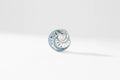 Forever Mystére Stirling Silver Blue Guilloché Lacquer Pendant Brooch
