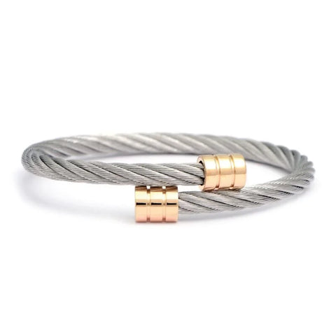 Charriol Celtic Snail Bangle | Steel & Rose Gold | Ref 04-02-1020-0