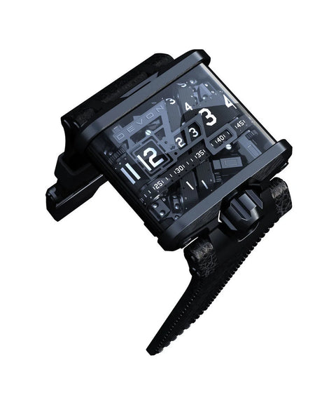 Tread 1-E Black Steel with White Numbers