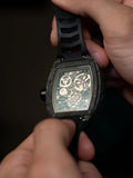 Blackout XP-1 Tourbillon LT Black with Black Rubber Strap and Folding Clasp