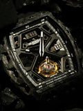 Blackout XP-1 Tourbillon LT Black with Black Rubber Strap and Folding Clasp