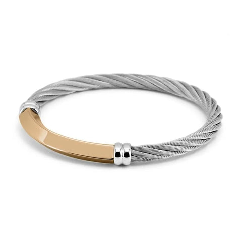 Charriol Better Half Bangle | Steel & Rose Gold | Ref 04-102-1273-0