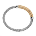 Charriol Better Half Bangle — Stainless Grey & Rose Gold — Ref. 04-102-1273-0 — view 2