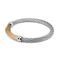 Charriol Better Half Bangle — Stainless Grey & Rose Gold — Ref. 04-102-1273-0 — view 4