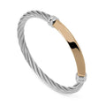 Charriol Better Half Bangle — Stainless Grey & Rose Gold — Ref. 04-102-1273-0 — view 5