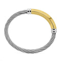 Charriol Better Half Bangle — Stainless Grey & Yellow Gold — Ref. 04-104-1273-0 — view 2