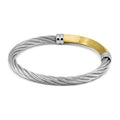 Charriol Better Half Bangle — Stainless Grey & Yellow Gold — Ref. 04-104-1273-0 — view 3