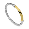 Charriol Better Half Bangle — Stainless Grey & Yellow Gold — Ref. 04-104-1273-0 — view 5
