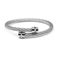 Charriol Celtic® Clous Bangle — Stainless Grey — Ref. 04-101-1268-0 — view 2