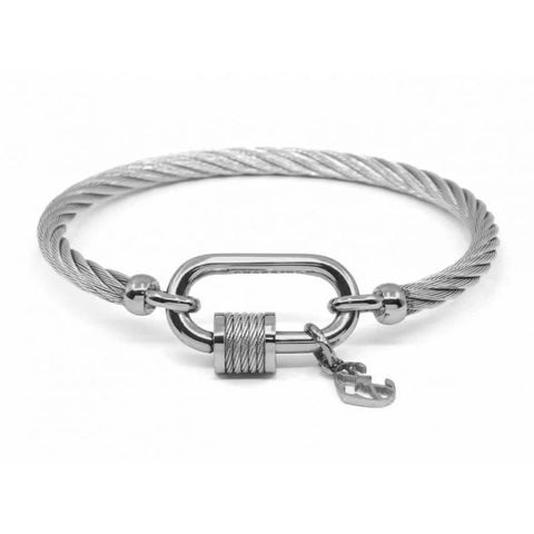 Charriol Forever Lock Bangle | Stainless Steel | Ref 04-101-1139-29
