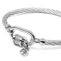 Charriol Forever Lock Bangle — Stainless Grey — Ref. 04-101-1139-29 — view 2
