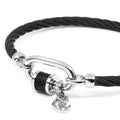 Bangle 'Forever Lock' in Black and Steel (04-301-1139-29)
