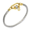 Bangle 'Forever Lock' in Stainless Grey and Yellow Gold (04-104-1139-29)