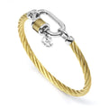 Charriol Forever Lock Bangle — Yellow Gold & Steel — Ref. 04-401-1139-29 — view 3